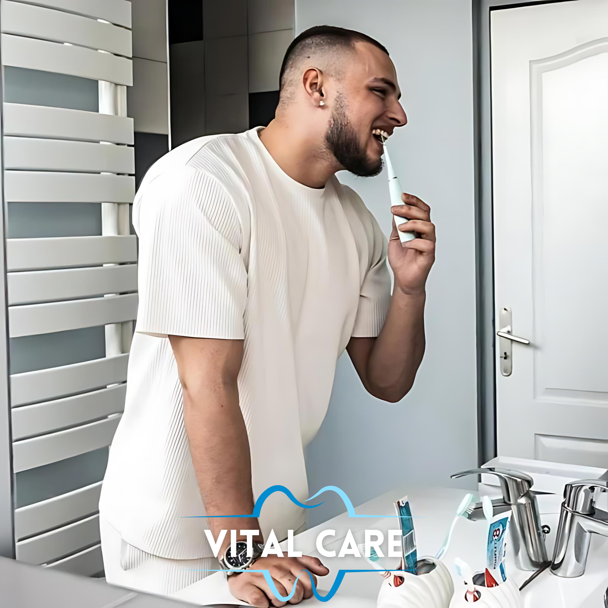 VITAL CARE | Kit dentaire ultime 2 en 1 : têtes de brosse à dents supplémentaires