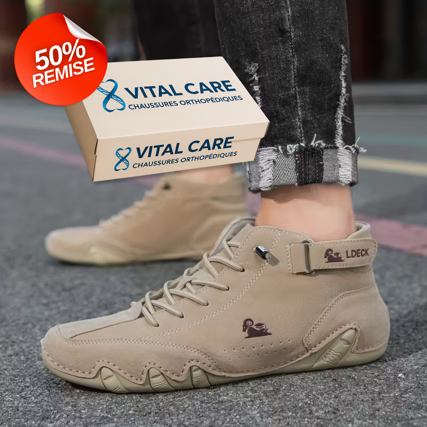 VITAL CARE LDECK PRO | Chaussures orthopédiques pour un confort quotidien