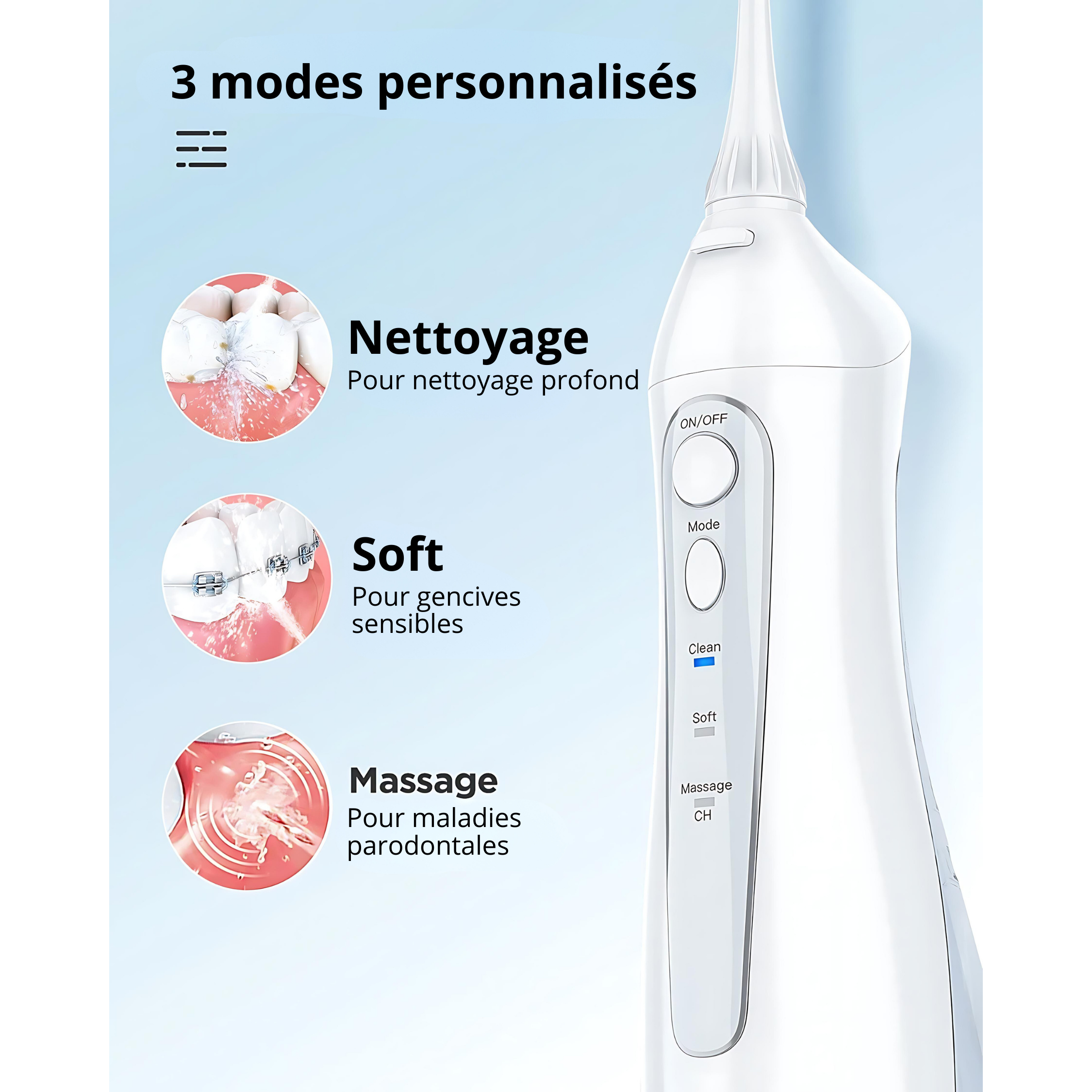 VITAL CARE | Hydropulseur : blanchiment et nettoyage efficaces