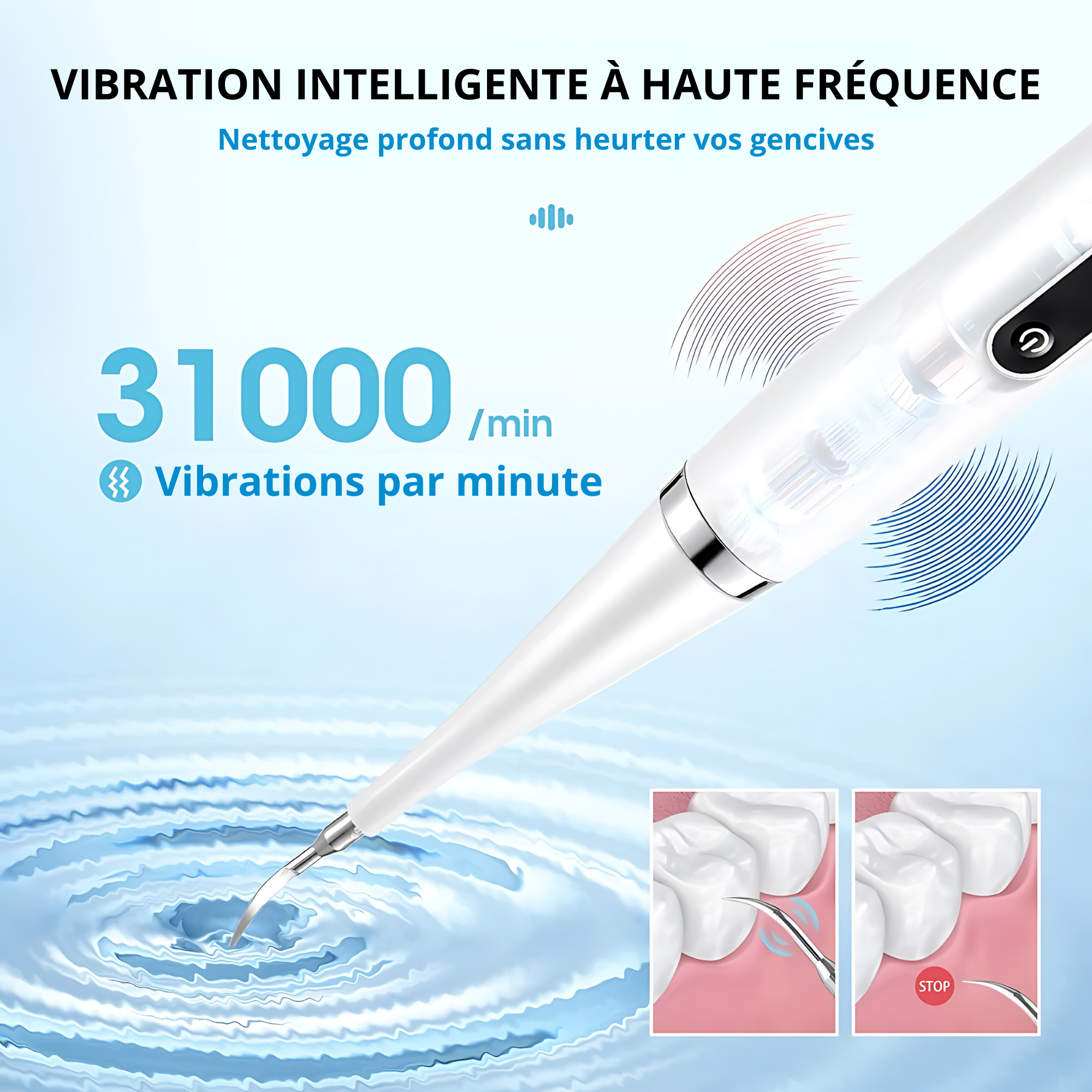 VITAL CARE | Kit dentaire ultime 2 en 1 : blanchiment et nettoyage efficaces