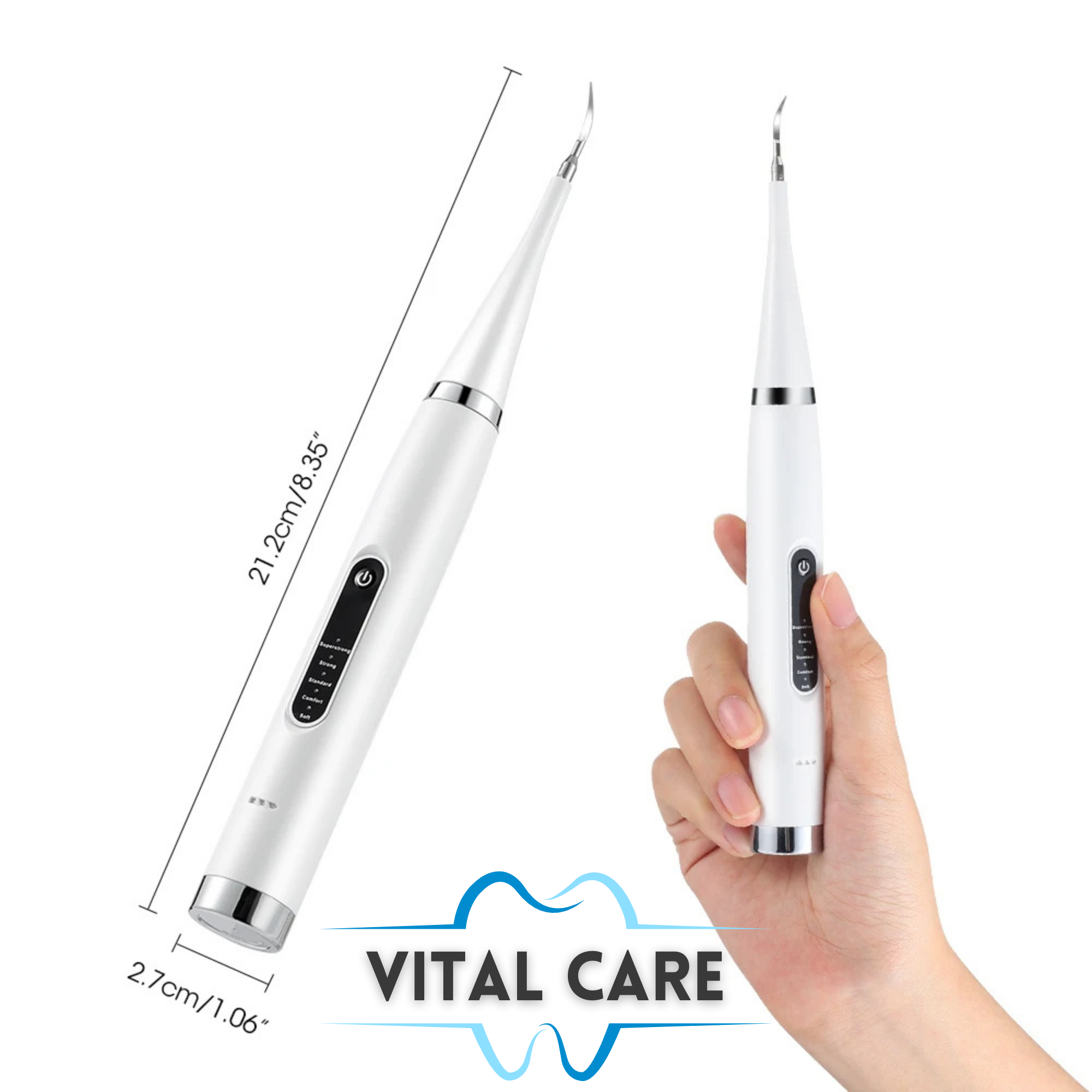 VITAL CARE | Kit dentaire ultime 2 en 1 : têtes de brosse à dents supplémentaires