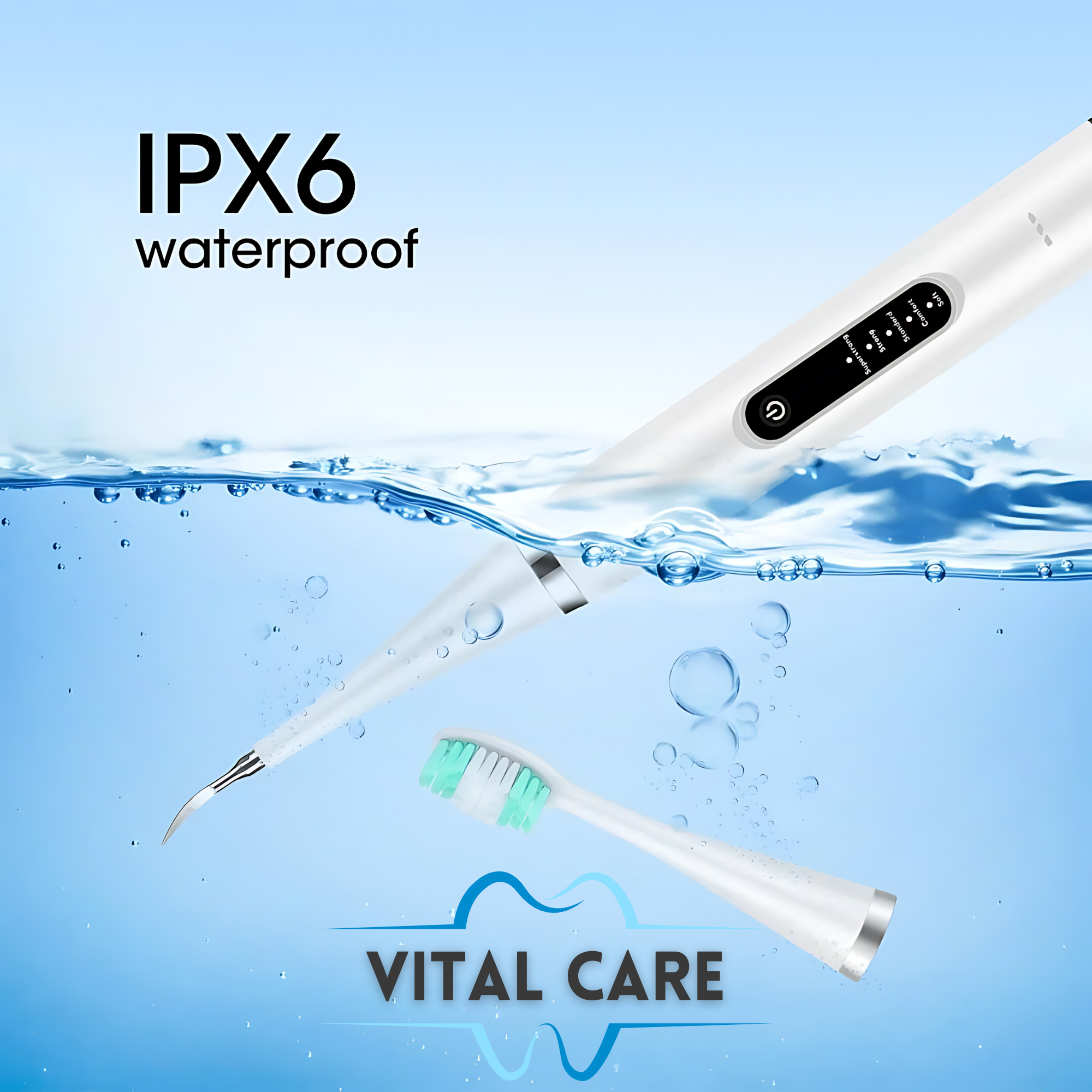 VITAL CARE | Kit dentaire ultime 2 en 1 : blanchiment et nettoyage efficaces