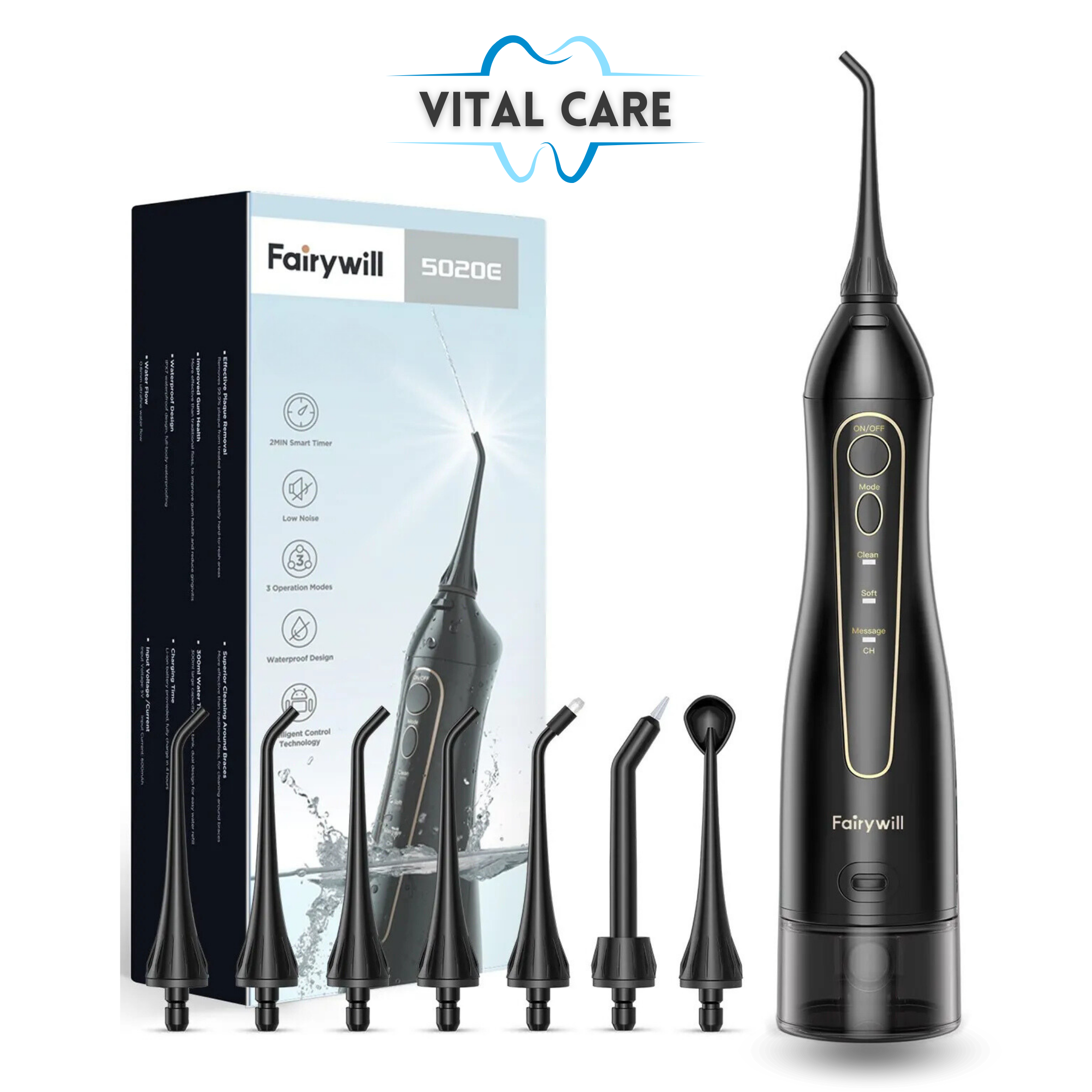 VITAL CARE | Hydropulseur : blanchiment et nettoyage efficaces