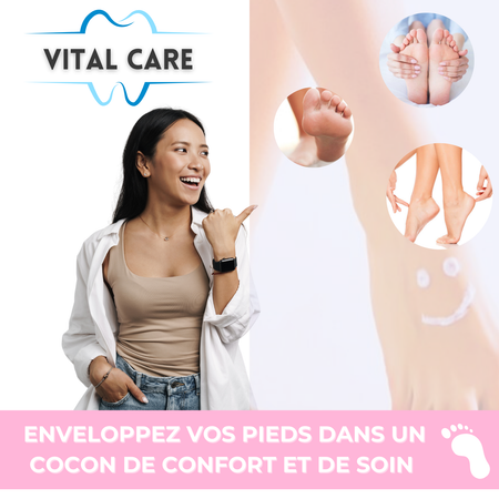 VITAL CARE | Chaussettes silicone pour de jolis pieds en bonne santé