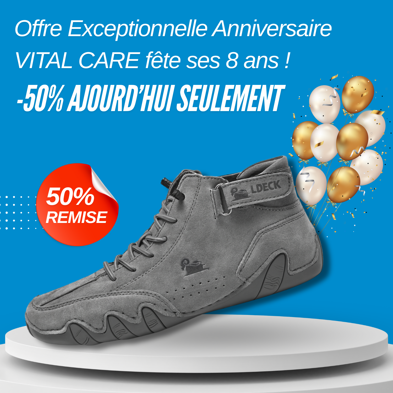 VITAL CARE LDECK PRO | Chaussures orthopédiques pour un confort quotidien