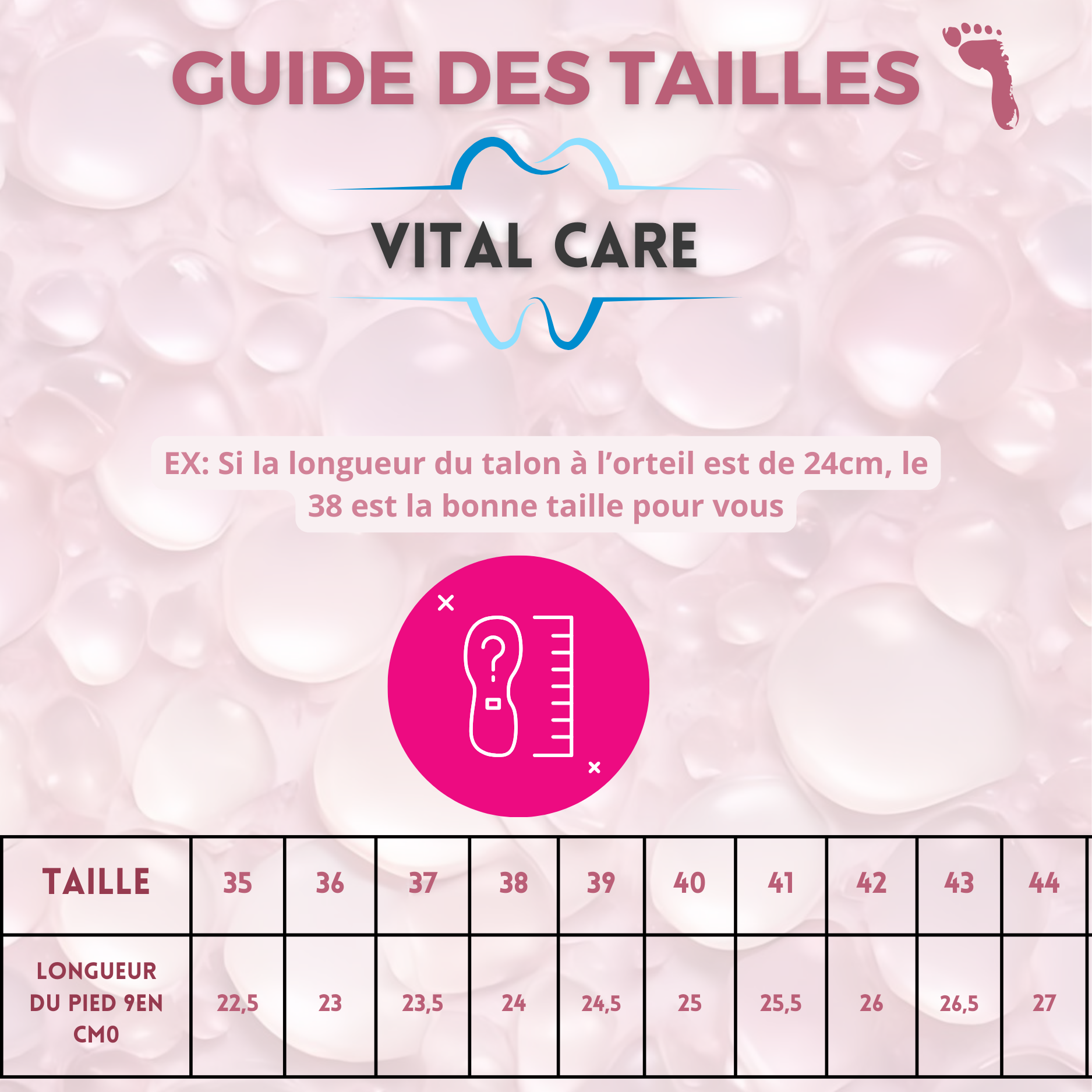 VITAL CARE | Chaussettes silicone pour de jolis pieds en bonne santé