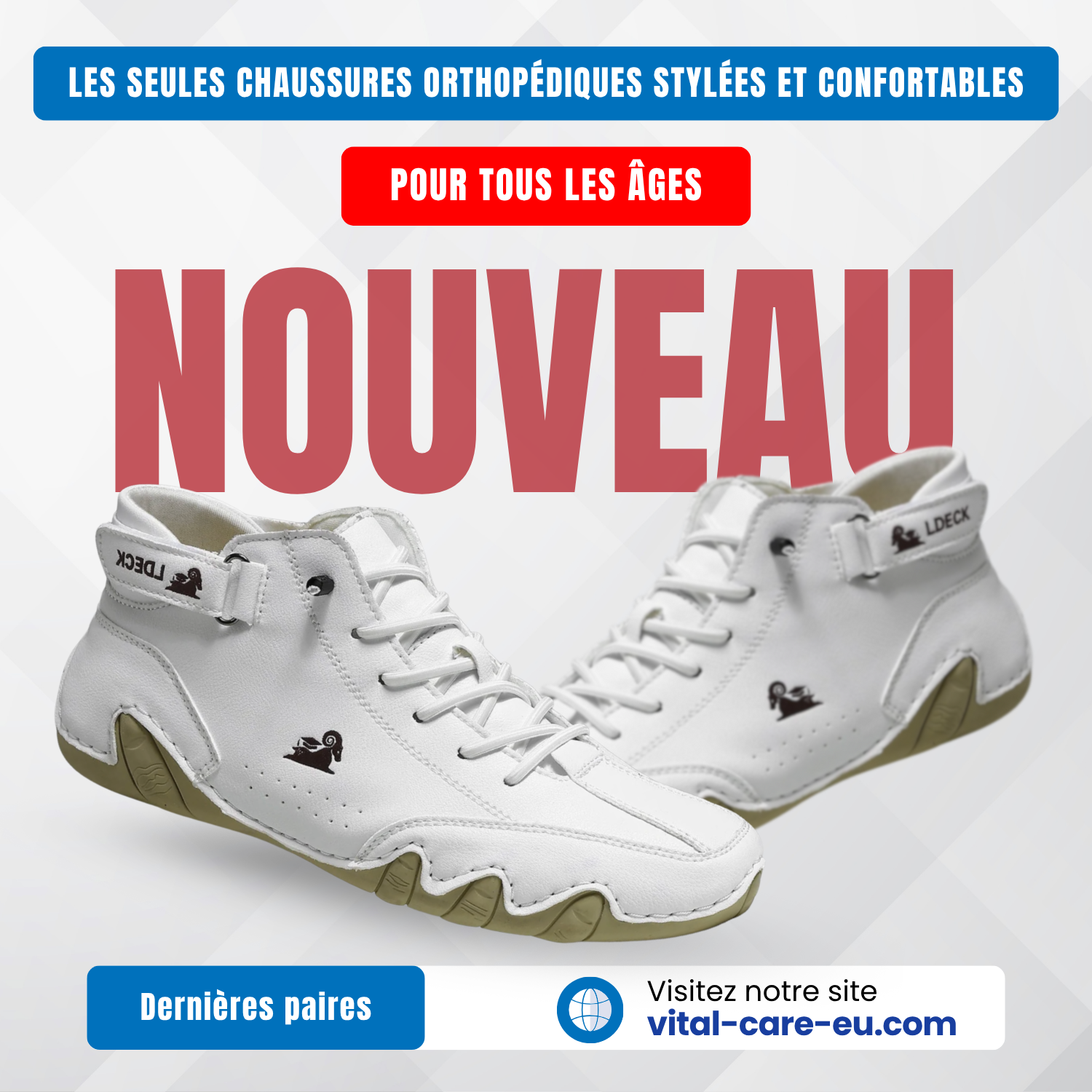 VITAL CARE LDECK PRO | Chaussures orthopédiques pour un confort quotidien